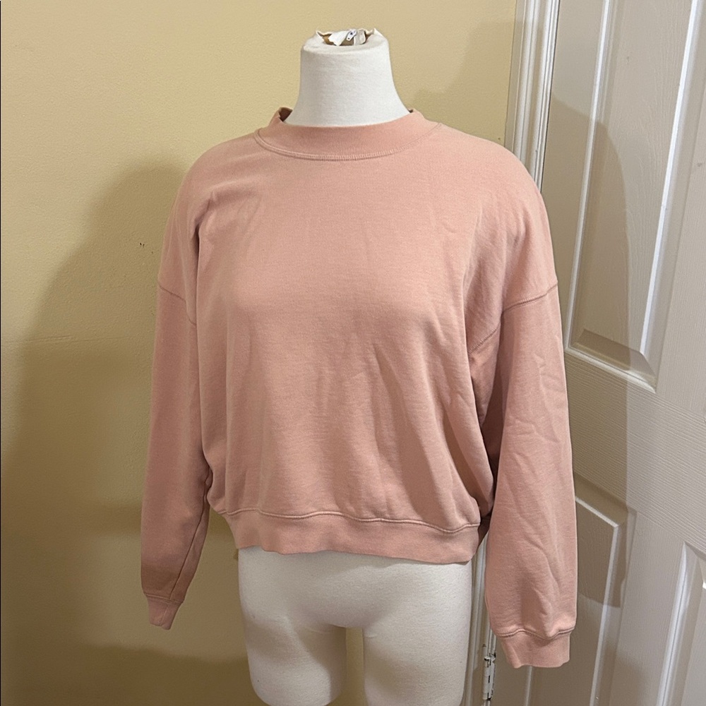 Theory Women's Crew Neck Sweater in Blush Pink